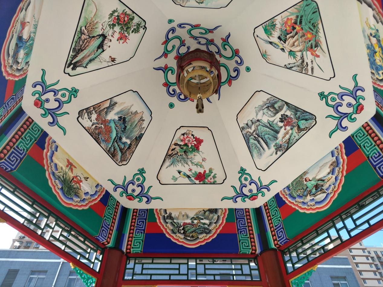 古建凉亭彩绘怎么选择墙绘公司？