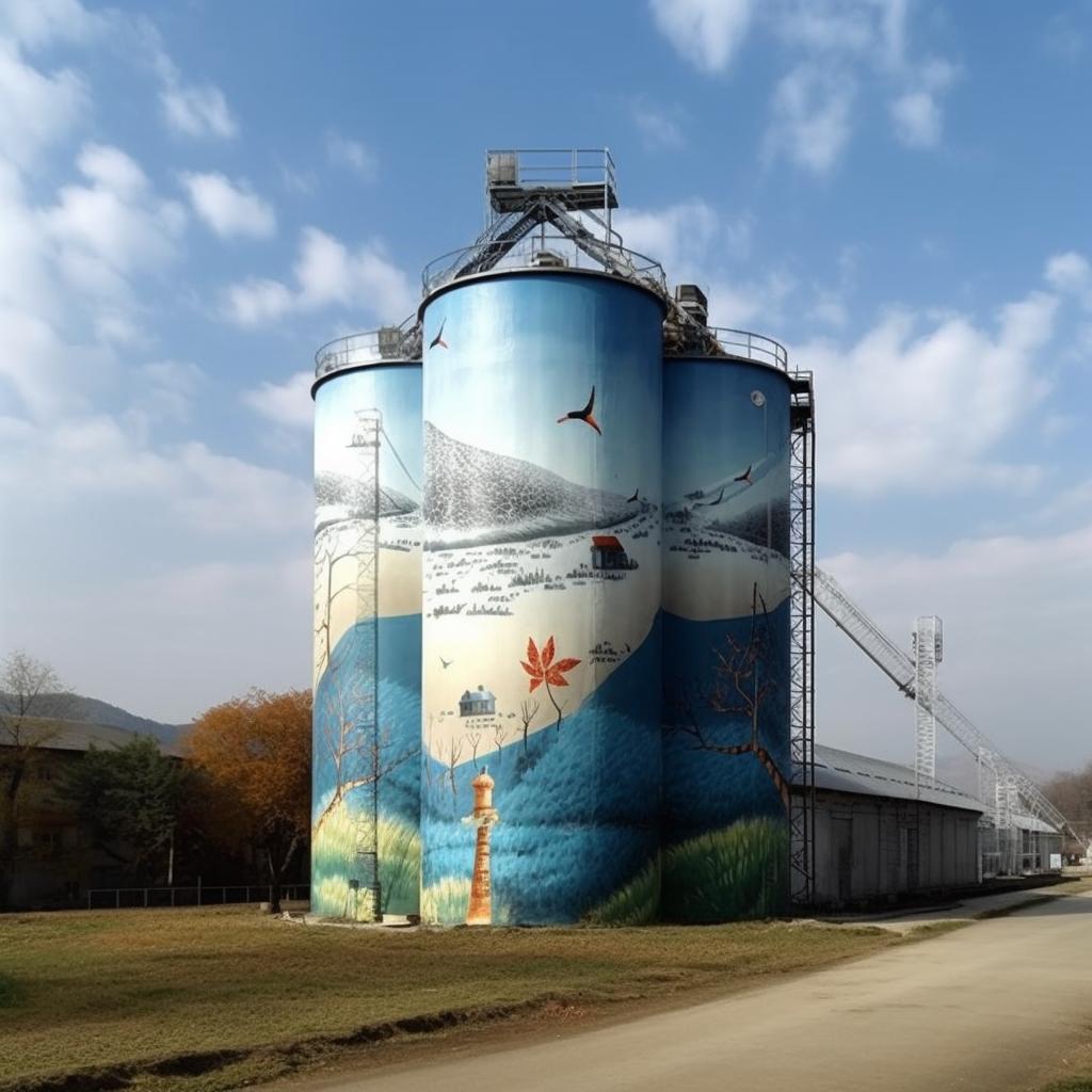 筒仓彩绘怎么收费?