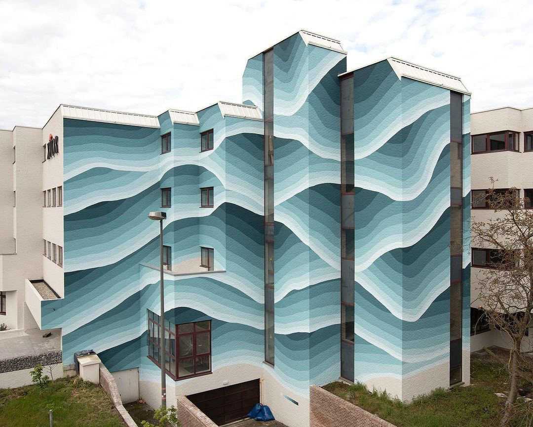 办公楼高空彩绘