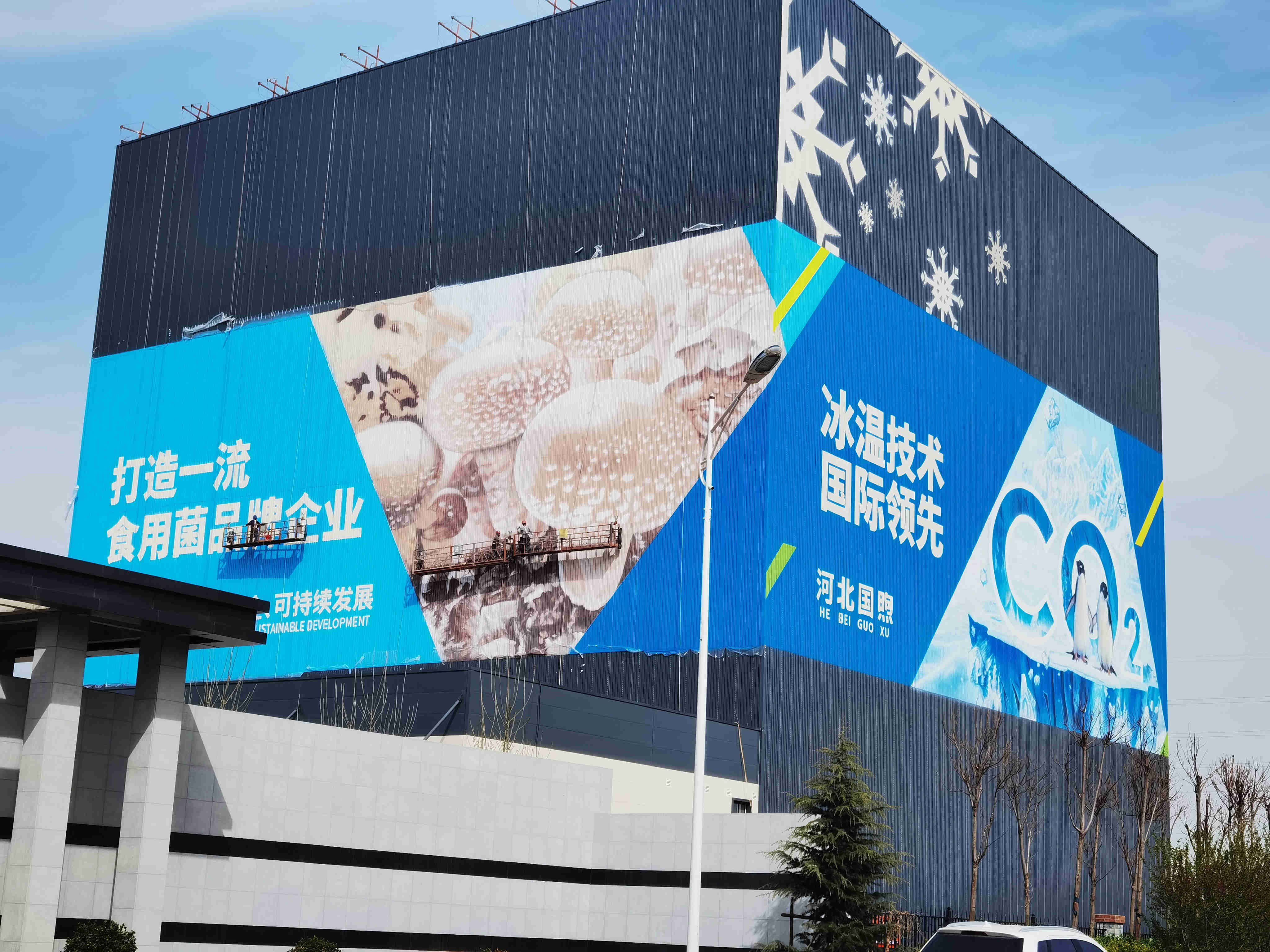 冷冻厂高空彩绘